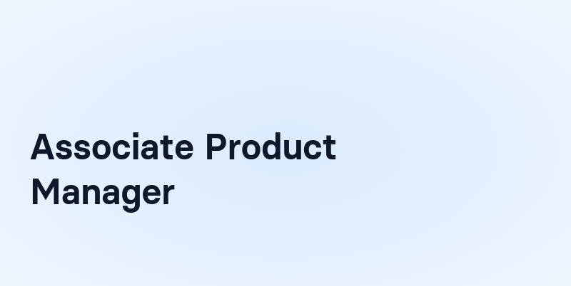 Associate Product Manager