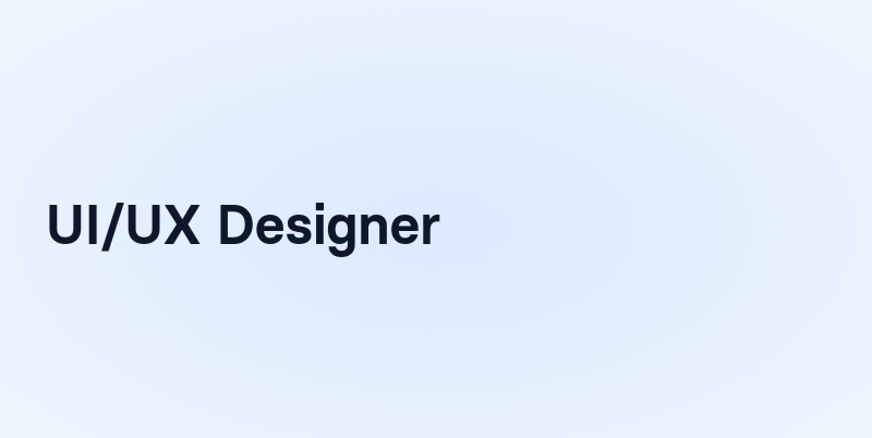 UI/UX Designer