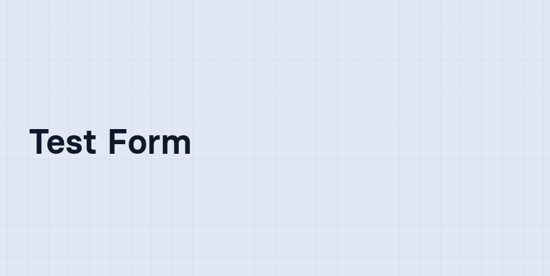 Test Form