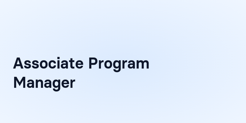 Associate Program Manager