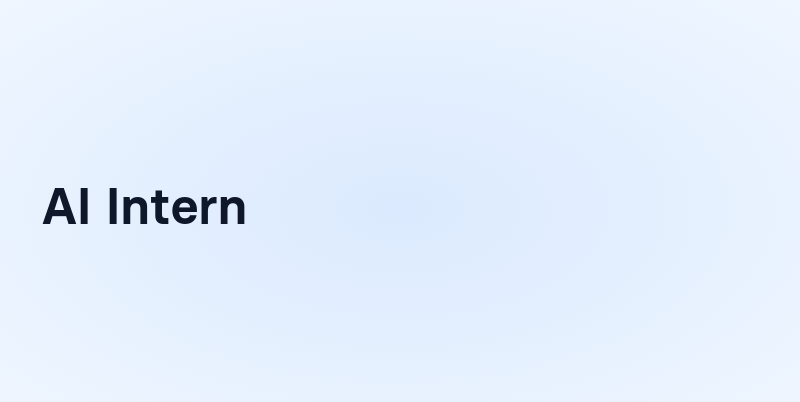 Intern Bot AI Intern