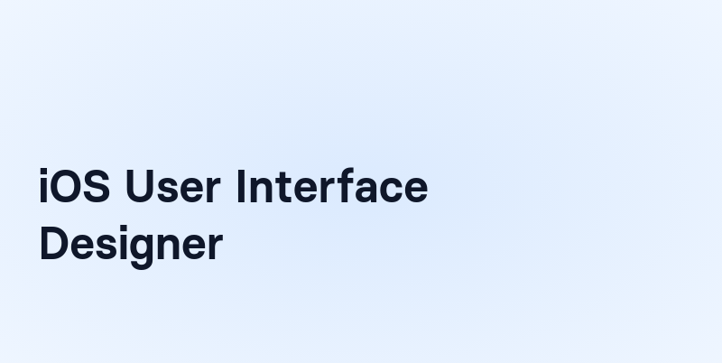 iOS User Interface Designer