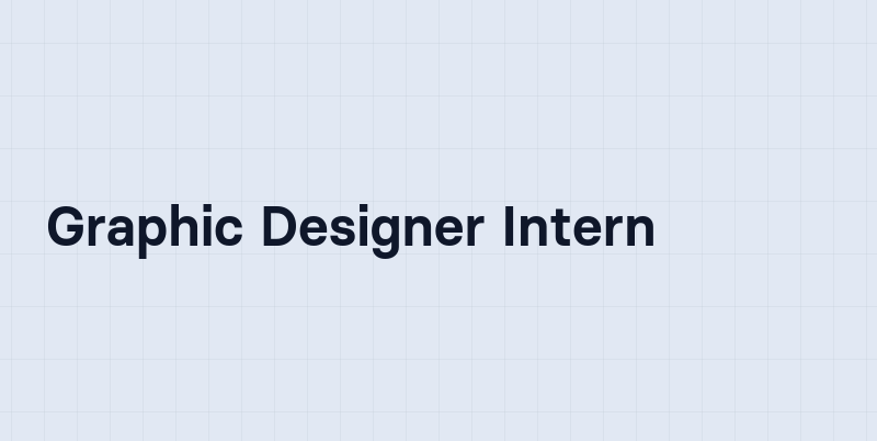 Graphic Designer Intern