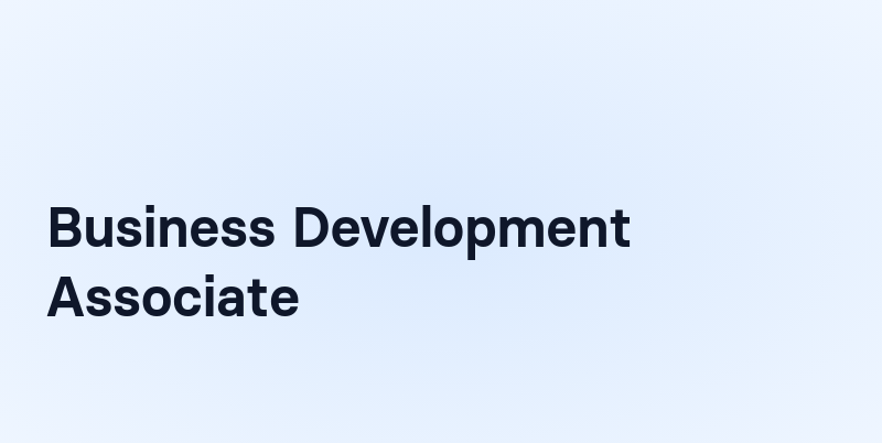 Business Development Associate